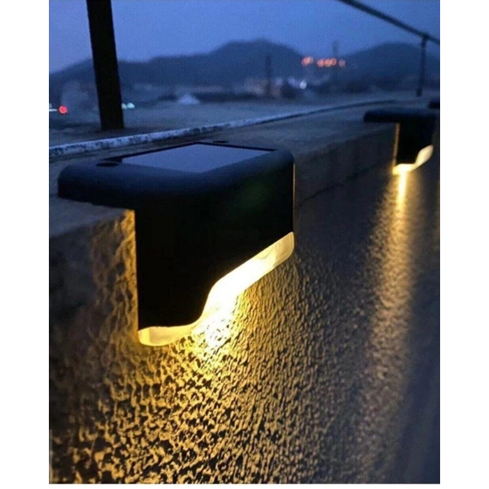 16 Adet Köşebent Merdiven Veranda Solar Güneş Enerjili Bahçe Led Lamba Dekor Çok Al Az Öde