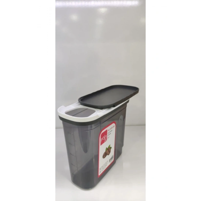 1.8 Litre Poly Erzak Saklama Kabı Kızaklı Kapak -BNM-0650