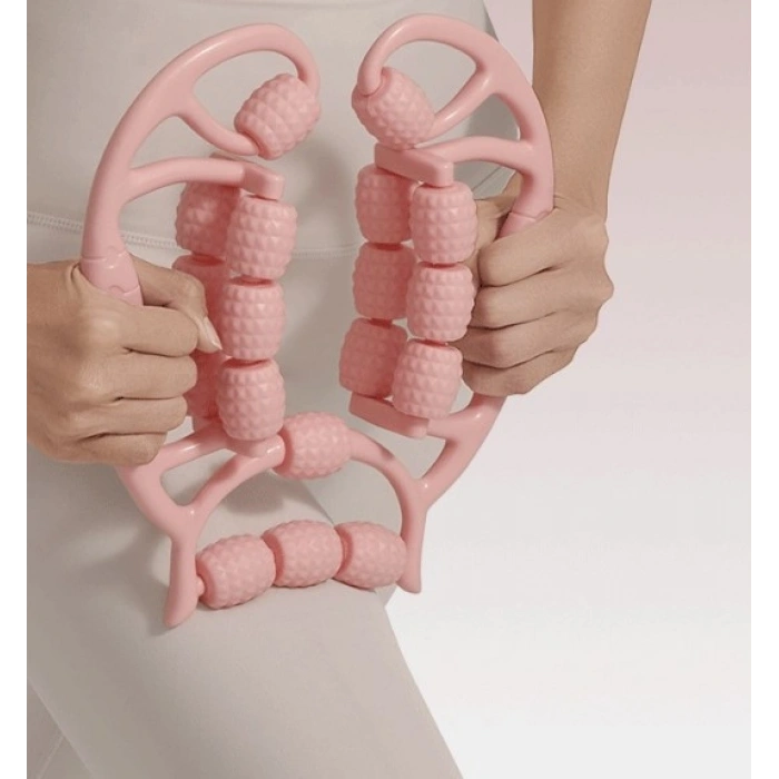 18 Tekerlekli Selülit Masaj Aleti Lenf Drenaj Rulosu (4887)