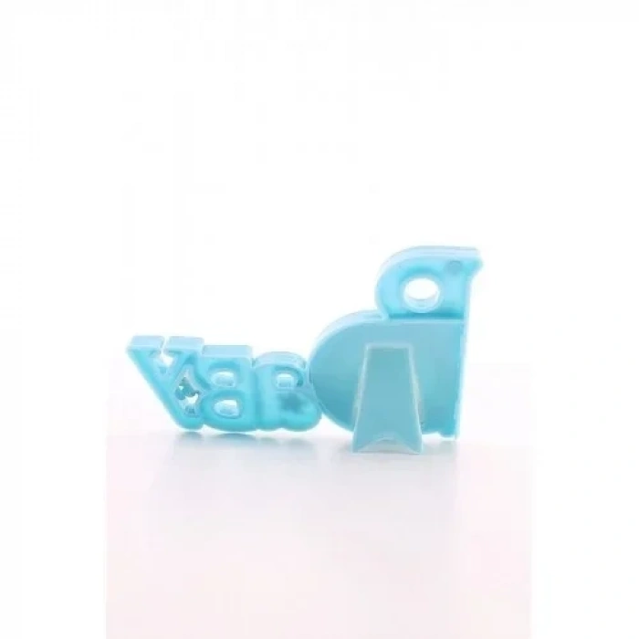 2 Adet Baby Yazılı Sevimli Mini Resim Çerçevesi Mavi