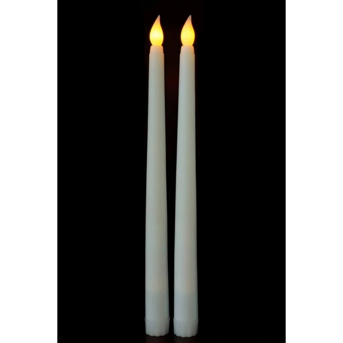 2 Adet Işıklı Şamdan Mum 34 cm