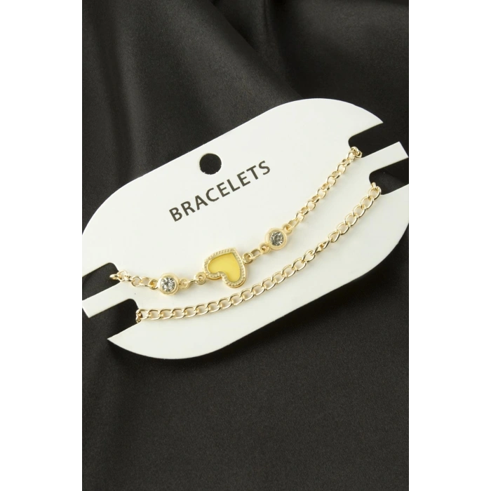 2 Adet Kalp Trend Zincir Bileklik