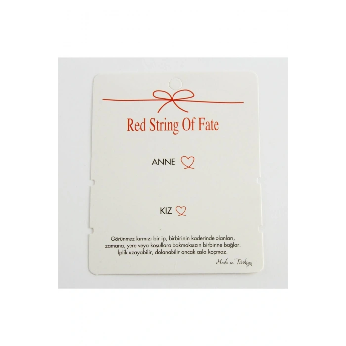 2li Anne Kız Yazılı Bileklik Kartı 200 Adet