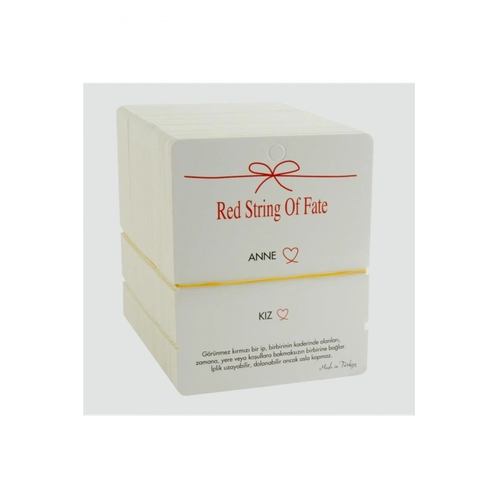 2li Anne Kız Yazılı Bileklik Kartı 200 Adet
