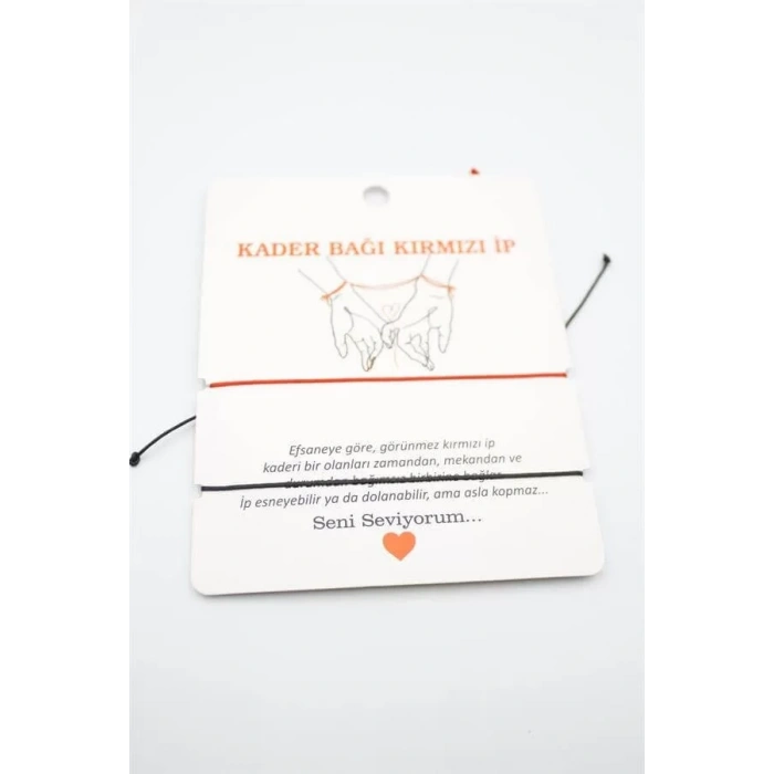 2li Arkadaş Bilekliği - Kırmızı