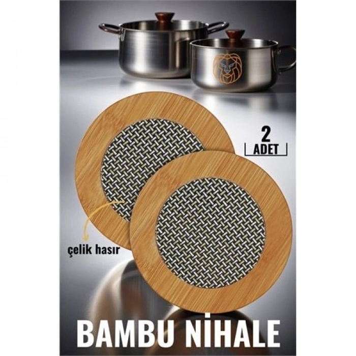 2 Li Bambu Çelik Telli Nihale Falper Design