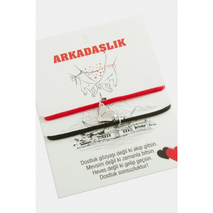 2li Kalp Mıknatıslı Arkadaşlık Bilekliği