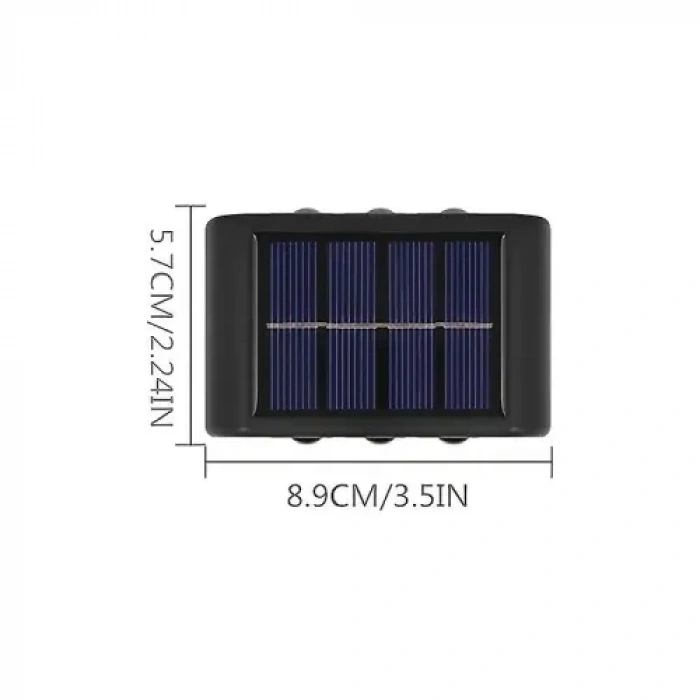 2li Solar Duvar Aydınlatması (6 LED, Gün Işığı)
