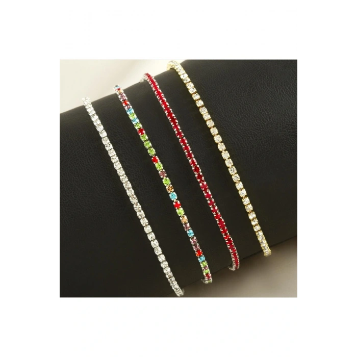 2 mm Minik Şerit Taşlı Suyolu Bileklik