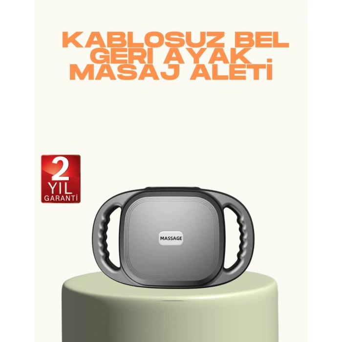 2000 mAh Şarjlı Masaj Tabancası 6 Başlık Ayarlı Güçlü Masaj Cihazı