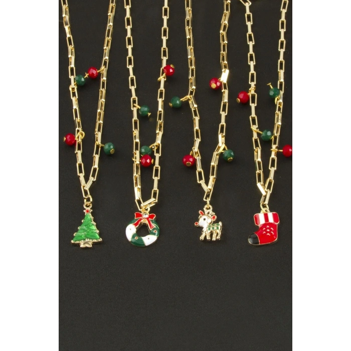 2025 Yılbaşı Kristal Zincir Kolye