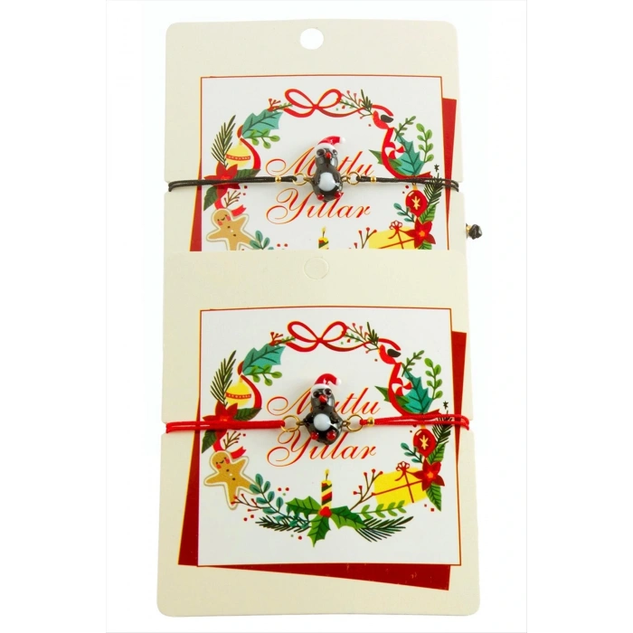 2026 Yılbaşı Cam İp Bilekliği