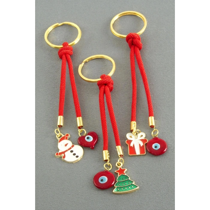 2026 Yılbaşı Camlı İpli Anahtarlık