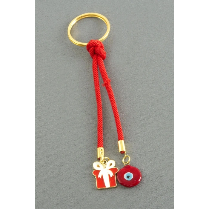 2026 Yılbaşı Camlı İpli Anahtarlık