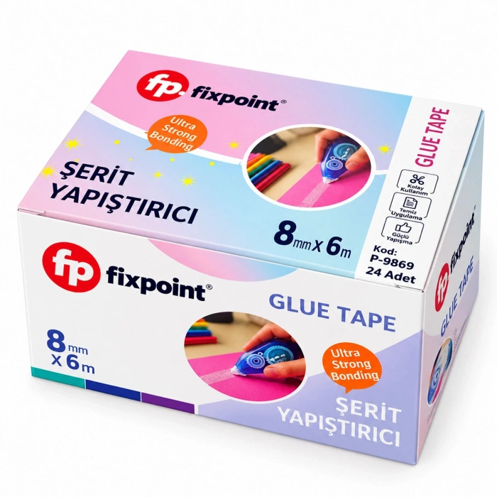24 ADET ŞERİT YAPIŞTIRICI 6MTX8MM (4887)