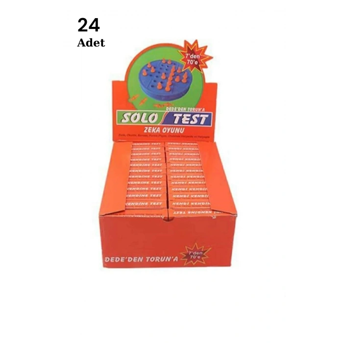 24 Adet Solo Test Zeka Oyunu Nostalji - 