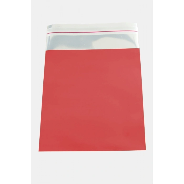 25*35 Kırmızı Renkli Metalize Hediyelik Poşet Paketi 100 Adet