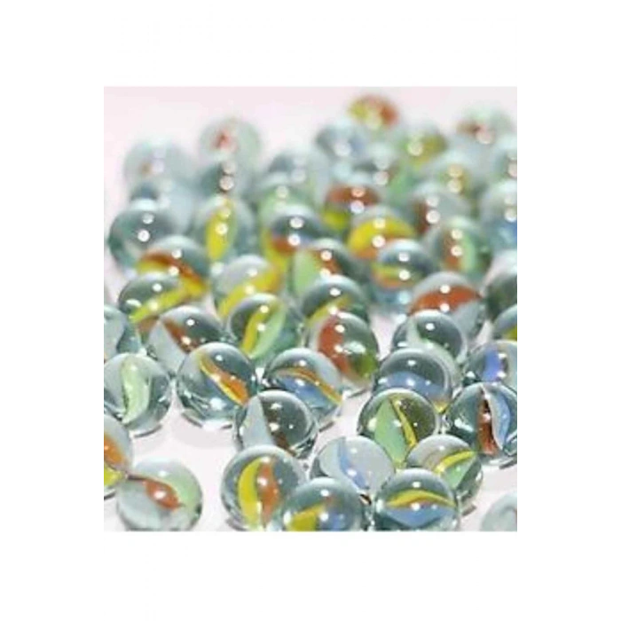 25 Adet Karışık Renk Cam Misket Bilye Oyuncak Cam Bilya Gülle