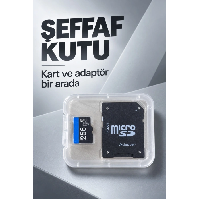 256 GB Micro SD Hafıza Kartı ve SD Adaptör