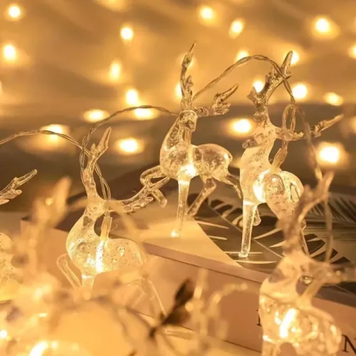 2m 10lu Geyikli İp LED Işık