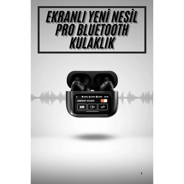 2.nesil Pro Ekranlı Sesli Görüşme Yapabilen Kablosuz Bluetooth Kulaklık