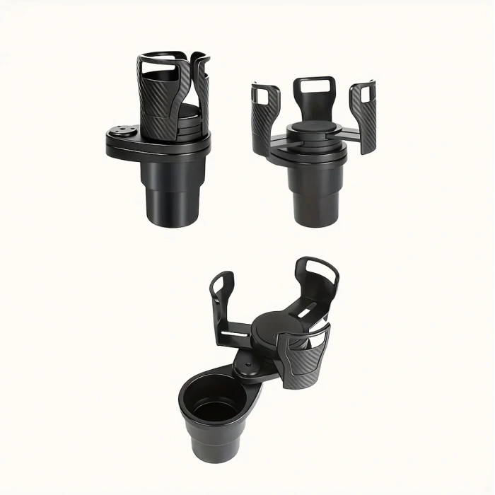 2’si 1 Arada Ayarlanabilir Araç Bardak Tutucu, Genişleyebilir Üst Kısım 3”-6.2”, Şişe Adaptörü, Araba Organizatörü, Dayanıklı Taban, Ramblers Hydroflask Uyumlu, Modern Araç Düzenleyic