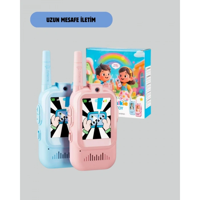 3–12 Yaş Çocuklara Uygun Görüntülü Walkie Talkie Seti