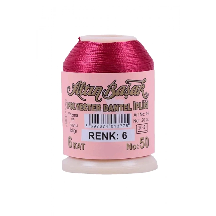 3 Adet Altınbaşak Oya ve Dantel İpi 20 gr -  - No: 006