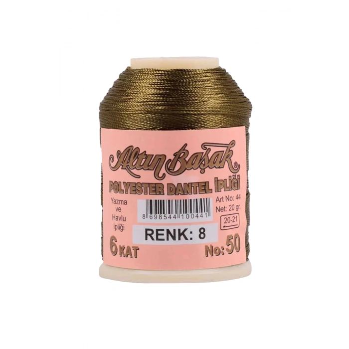 3 Adet Altınbaşak Oya ve Dantel İpi 20 gr -  - No: 008