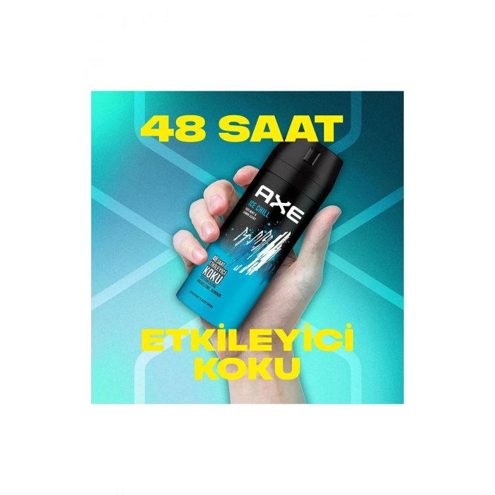 3 Adet Axe Ice Chill Erkek Deodorant Sprey 150 ml