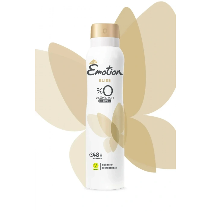 3 Adet Emotion Bliss Kadın Vegan Deodorant 150 Ml Hızlı Kurur , Leke Bırakmaz
