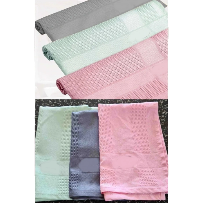 3 Adet Gerçek Mikrofiber Temizlik Bezi (40x60 cm) - İz Bırakmaz Cam Ev Araba Temizlik Bezi