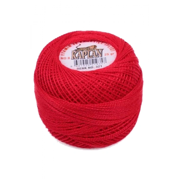 3 Adet Kaplan Etamin Ve Kanaviçe İpi 8 No Kod/Renk: 113 - 1010 - 321 - 