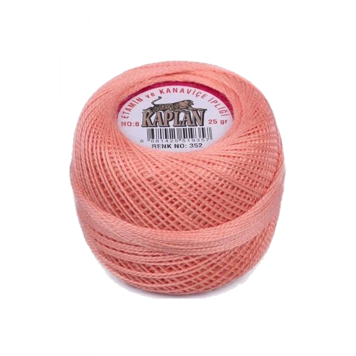 3 Adet Kaplan Etamin Ve Kanaviçe İpi 8 No Kod/Renk: 116 - 352 - 780 - 
