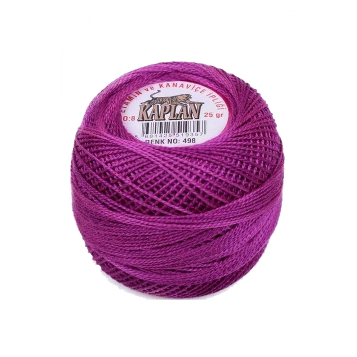 3 Adet Kaplan Etamin Ve Kanaviçe İpi 8 No Kod/Renk: 444 - 316 - 498 - 