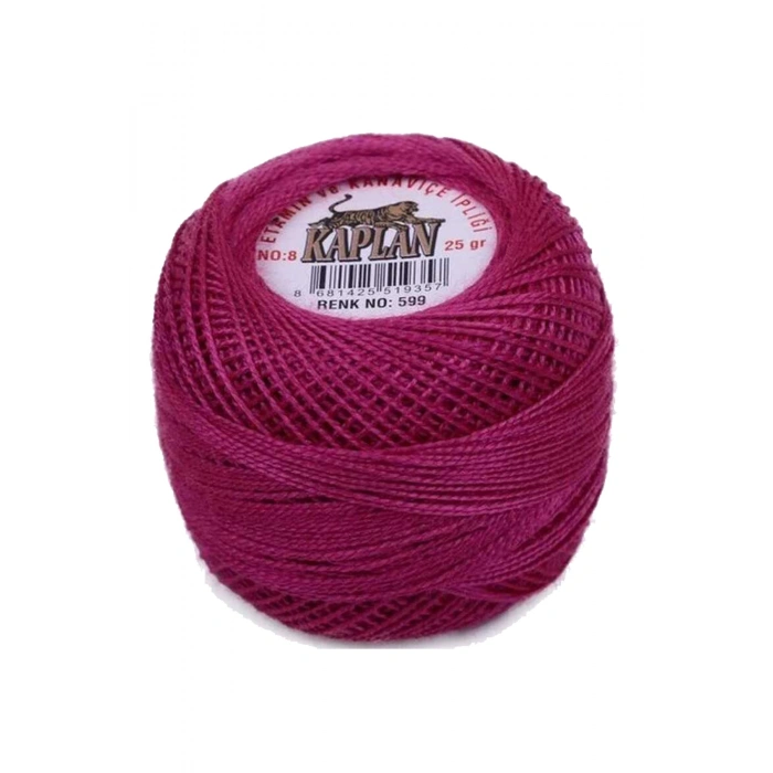3 Adet Kaplan Etamin Ve Kanaviçe İpi 8 No Kod/Renk: 602 - 599 - 1015 - 