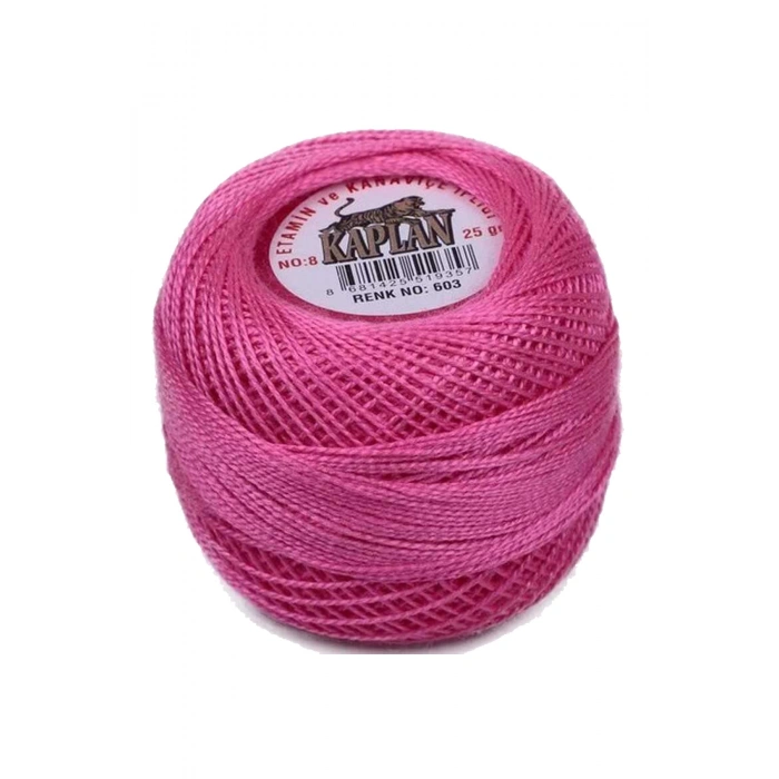 3 Adet Kaplan Etamin Ve Kanaviçe İpi 8 No Kod/Renk: 603 - 943 - 582 - 