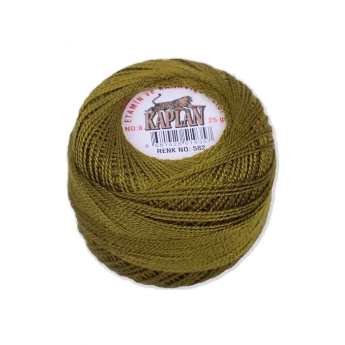 3 Adet Kaplan Etamin Ve Kanaviçe İpi 8 No Kod/Renk: 603 - 943 - 582 - 