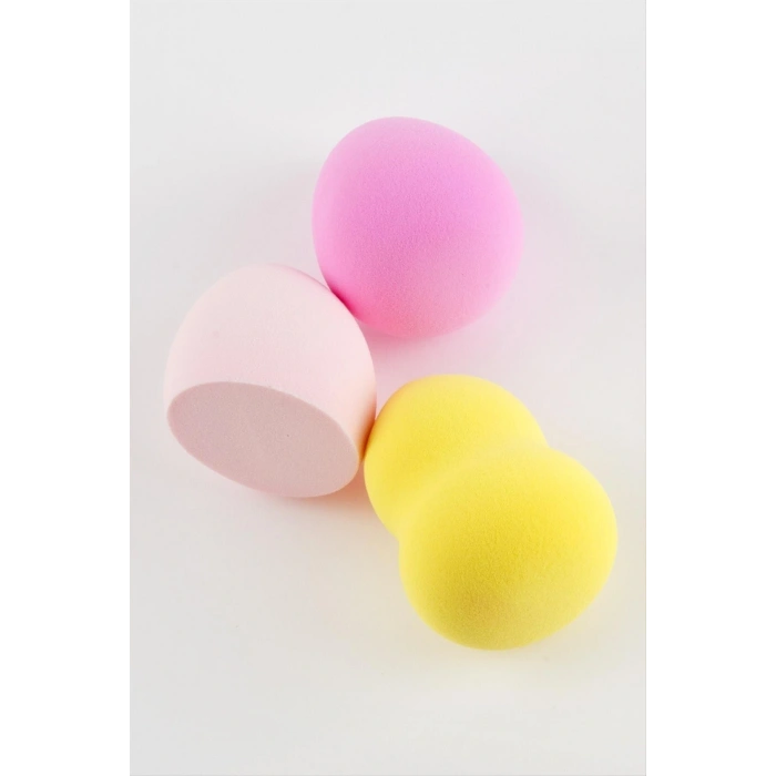 3 Adet Yumurta Silindir Makyaj Süngeri