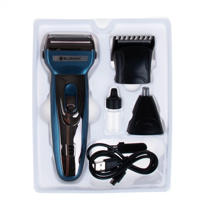 3 IN 1 Saç Sakal Burun Makinesi Şarjlı KP329 Mavi