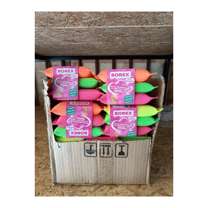 3lü Borex Sihirli Sünger Renkli Bulaşık Süngeri -67688