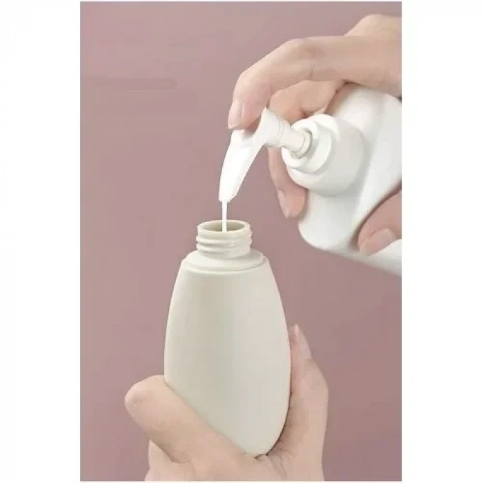 3lü Doldurulabilir Çantalı Seyahat Tipi Şişe Seti Boş Krem Şişesi 60ml