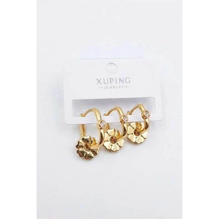 3lü Xuping Küpe - Altın
