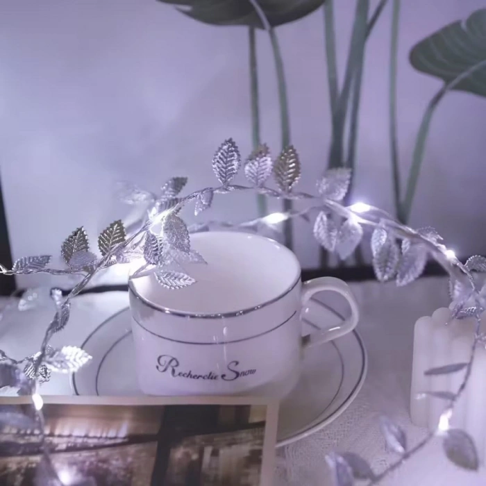 3 Metre Yaldızlı Gümüş LED Işık – Dekoratif Ortam ve Yılbaşı Aydınlatması (4887)