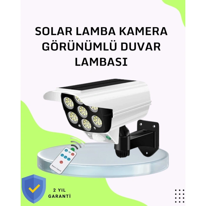 3 Modlu Güneş Paneli Aydınlatmalı Dış Mekan Güvenlik Işığı – Ip65 Su Geçirmez Pır Sensörlü