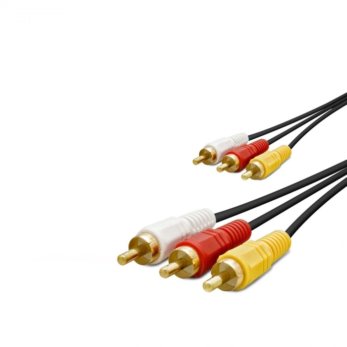 3 RCA Kablo Gold 3M Siyah HDX1051