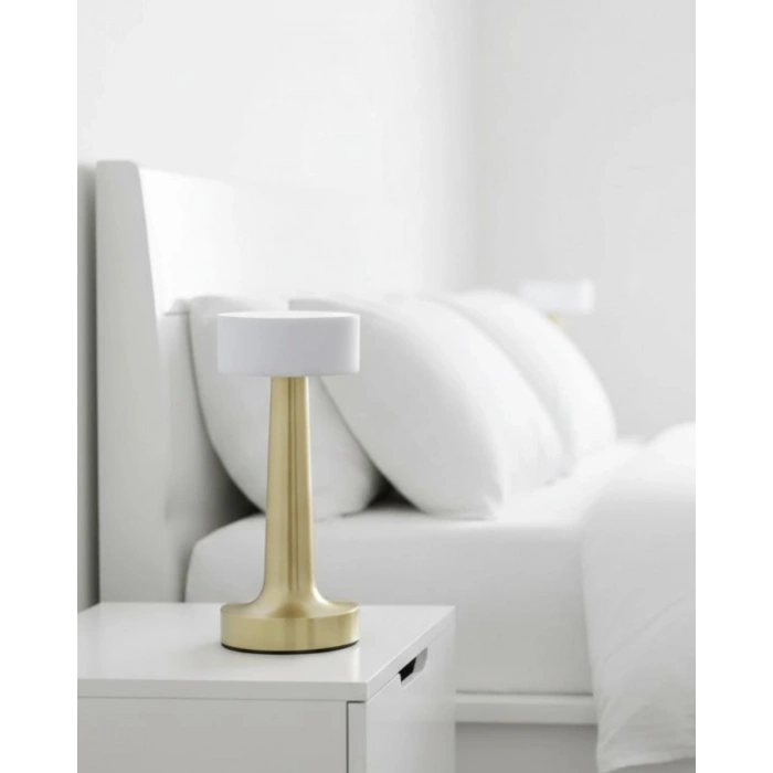 3 Renk Ayarlı Led Masa Lambası Dimmerli Modern Tasarım