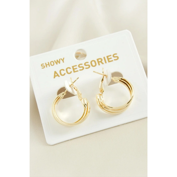 3 Sıra Trend Halka Küpe