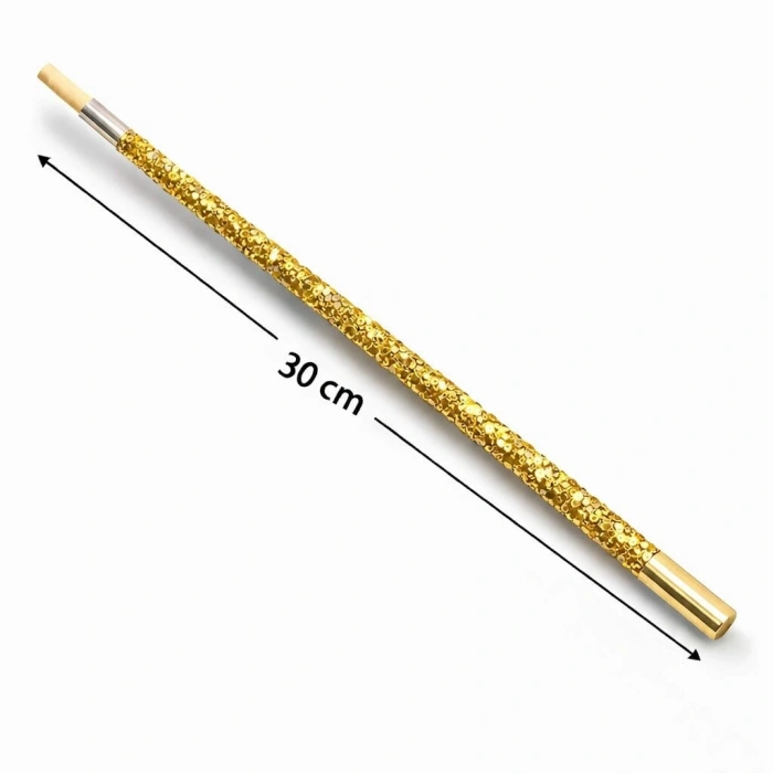 30 cm Altın Gold Payetli Sigara Tutacağı – 1920’ler Gatsby Parti Aksesuarı