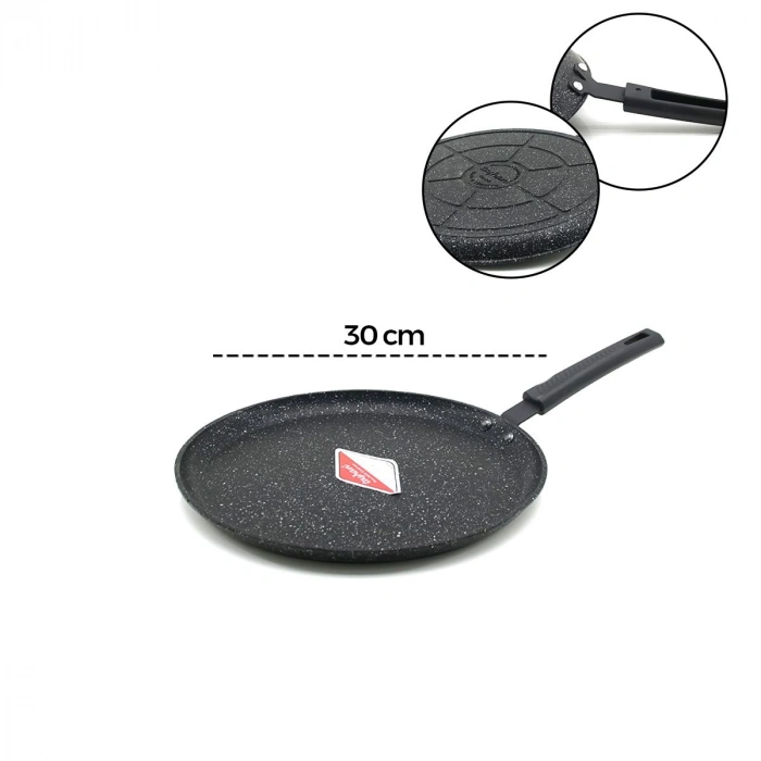 30 cm Döküm Krep Tava
